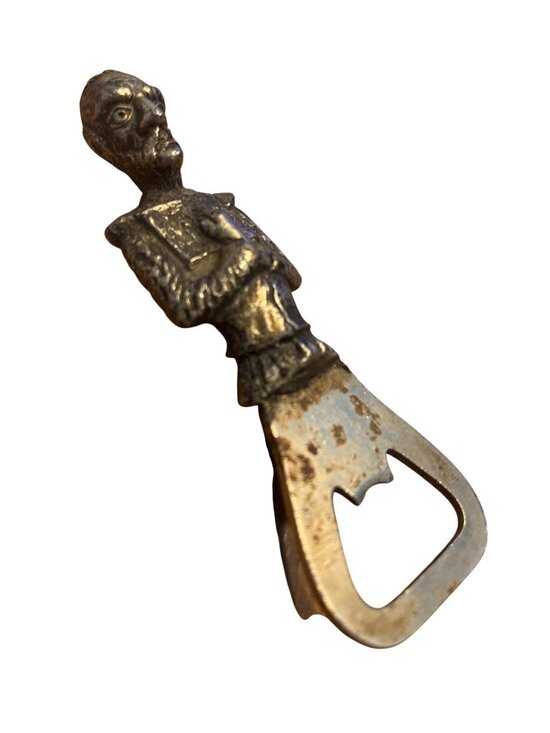 Unknown Other - Vtg Guy Of Warwick Pewter Bottle Opener Collectible Barware England Figurine Han